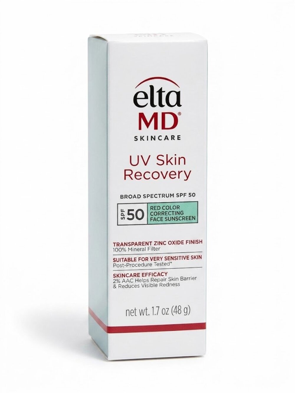 New EltaMD UV Skin Recovery Red Color Correcting Mineral Sunscreen SPF 50